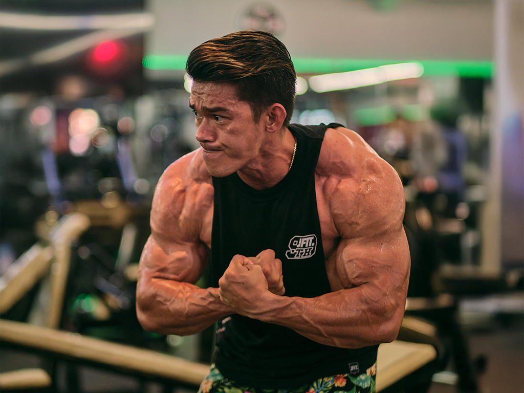 National Champion Thirdy Gamalinda at Fit24 event